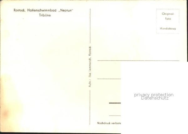 Rostock Hallenschwimmbad Neptun Tribüne Handabz – Bild 2