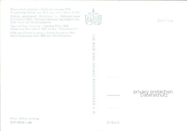 Leipzig Jubiläumsmesse 1965 Historische Messe u – Bild 2