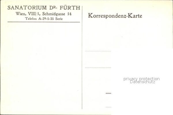 Wien Sanatorium Dr Fürth – Bild 2