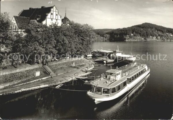 Saalburg Saale Schiffahrt am HO Hotel Kranich Handabzu