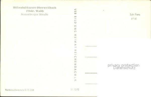 Oberweissbach Sonneberger Strasse Höhenluftkurort Thü – Bild 2