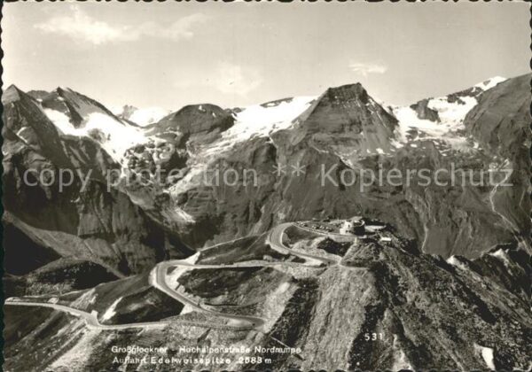 Grossglockner Hochalpenstrasse Auffahrt Edeweisspitze
