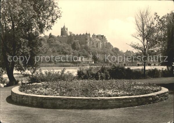 Bernburg Saale Blick zum Schloss