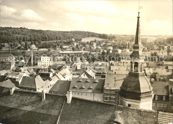 Rosswein Stadtbild mit Kirchturm