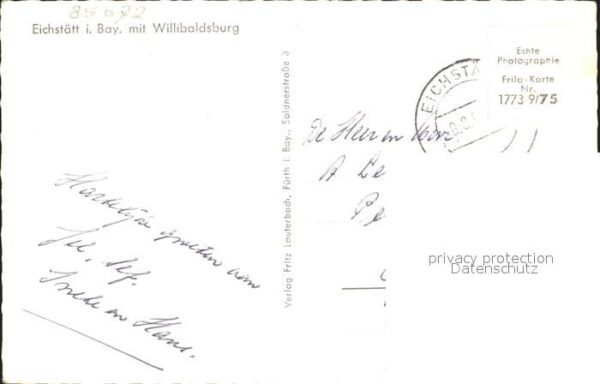 Eichstaett Oberbayern mit Willibaldsburg – Bild 2