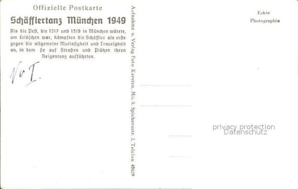 Muenchen Schäfflertanz München 1949 Reifschwung – Bild 2