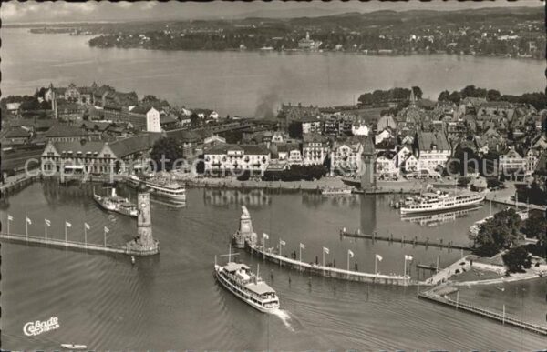 Lindau Bodensee Hafen Fliegeraufnahme