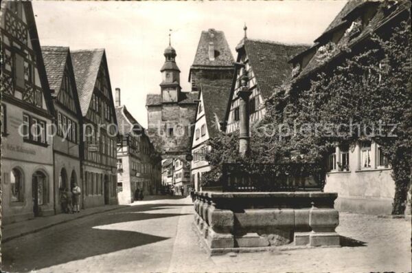 Rothenburg Tauber Markusturm mit Röderbogen