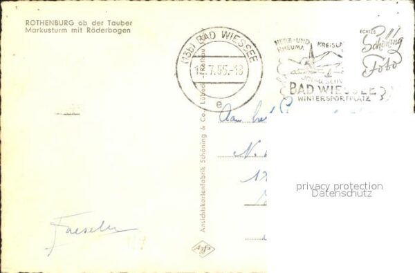 Rothenburg Tauber Markusturm mit Röderbogen – Bild 2