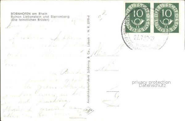 Bornhofen Kamp Ruinen Liebenstein und Sterrenberg – Bild 2