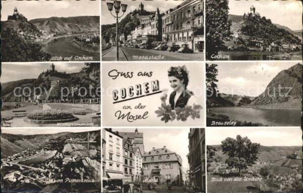 Cochem Mosel Moselstr Promenade Brauseley Blick vom