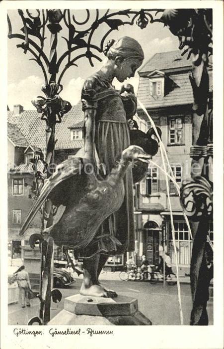 Goettingen Niedersachsen Gänseliesel Brunnen