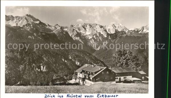 Garmisch-Partenkirchen Berggasthaus Eckbauer mit Rheintalblick