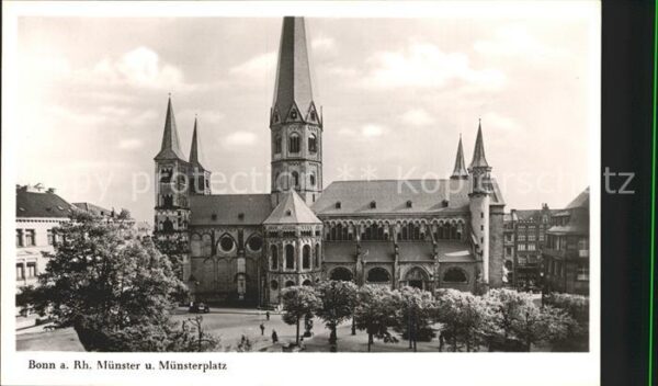 Bonn Rhein Münster und Münsterplatz