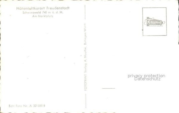 Freudenstadt Arkaden Marktplatz Höhenluftkurort Schw – Bild 2