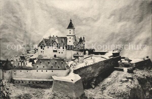 Koenigstein Taunus Modell der Festung Königstein vor Zerst