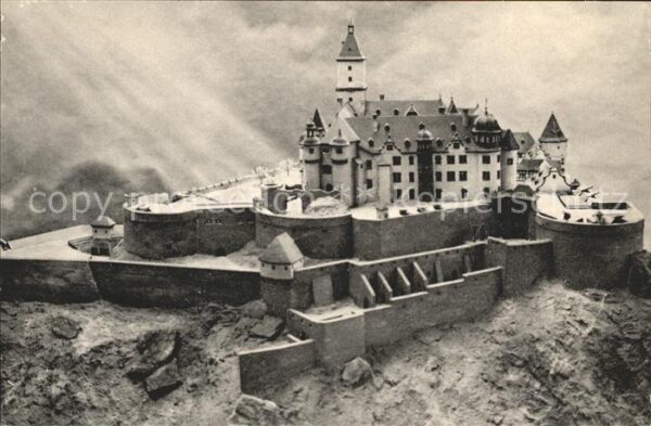 Koenigstein Taunus Modell der Festung Königstein vor Zerst