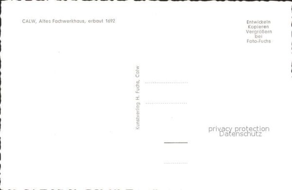 Calw Altes Fachwerkhaus 17. Jhdt. – Bild 2