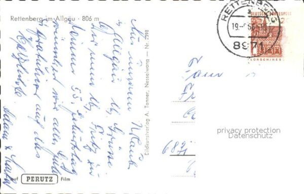 Rettenberg Oberallgaeu Ortsansicht mit Kirche Allgäuer Alpen K – Bild 2