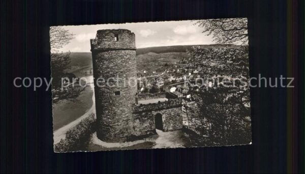 Karlshafen Bad Hugenottenturm mit Blick auf die Stadt