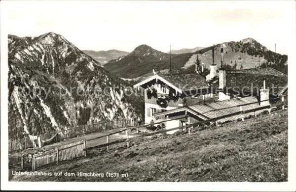 Tegernsee Unterkunftshaus auf dem Hirschberg