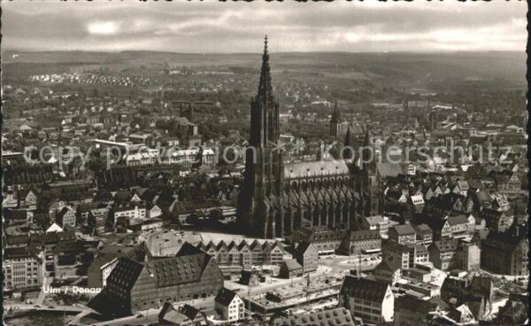 Ulm Donau Ulmer Münster Fliegeraufnahme