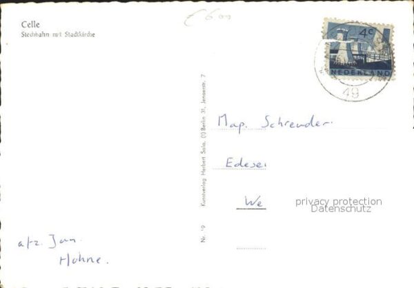 Celle Niedersachsen Stechbahn mit Stadtkirche – Bild 2