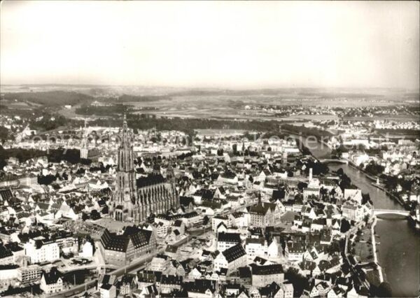 Ulm Donau Altstadt Ulmer Münster Fliegeraufnahme