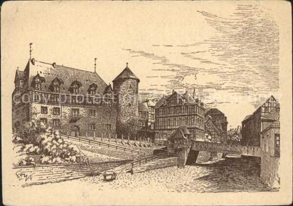 Kuenstlerkarte Hannoversche Baudenkmäler nach Original