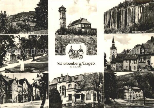 Scheibenberg Berghaus Turm Orgelpfeifen Basaltsäulen
