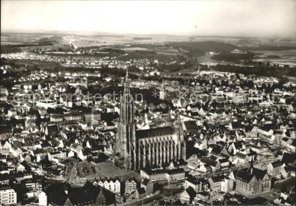 Ulm Donau Ulmer Münster Wahrzeichen der Stadt Fli
