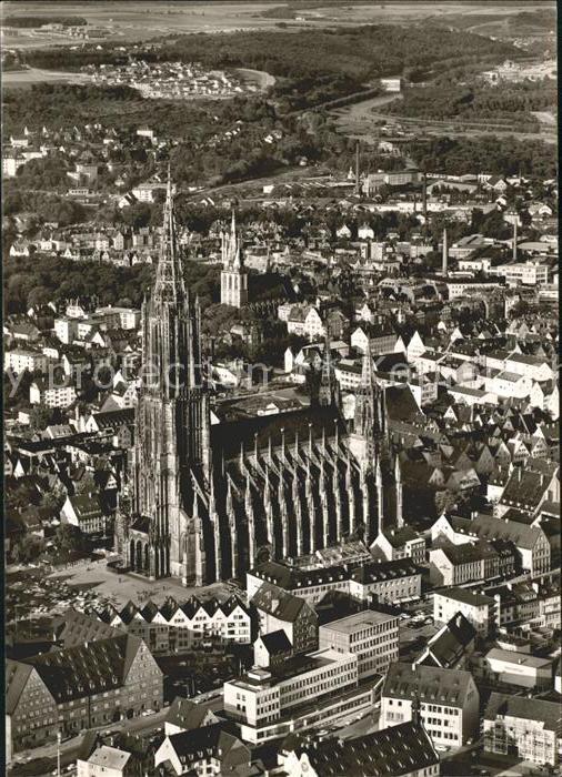 Ulm Donau Ulmer Münster Wahrzeichen der Stadt Fli