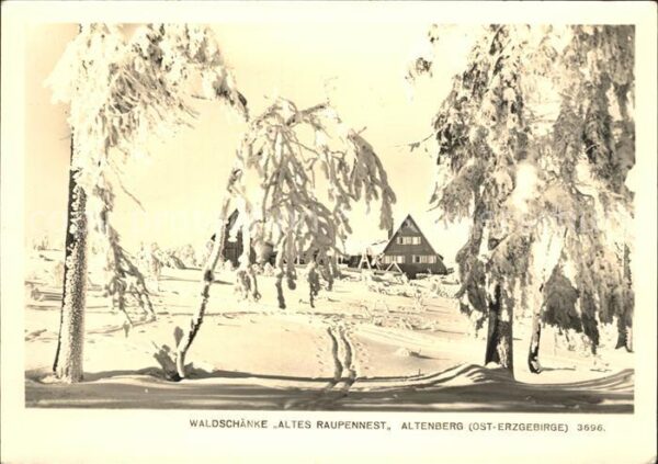 Altenberg Erzgebirge Waldschänke Altes Raupennest Winterland