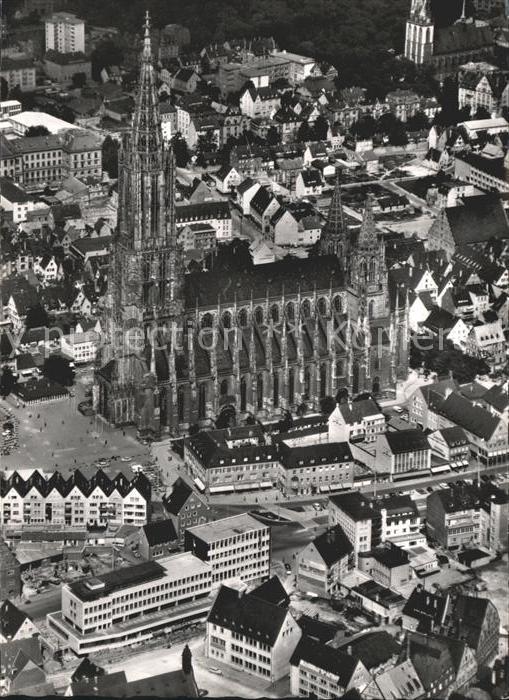Ulm Donau Ulmer Münster Altstadt Fliegeraufnahme