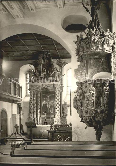 Schmoelln Thueringen Burgkapelle Holzschnitzerei Heimatmuseu