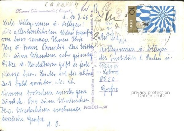 Oberwiesenthal Erzgebirge Gesamtansicht Kurort – Bild 2