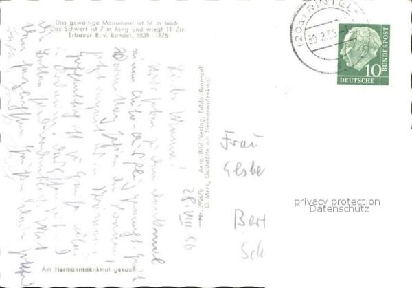 Hermannsdenkmal Teutoburger Wald Original Fliegeraufnah – Bild 2