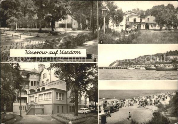 Koserow Ostseebad Usedom Kurplatz FDGB Erholungsheim Walter Ulbr