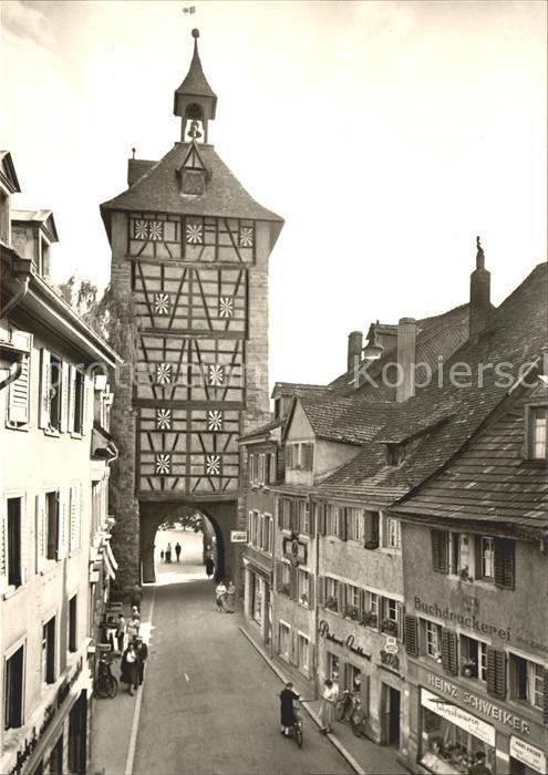 Konstanz Bodensee Schnetztor mit Hus Haus