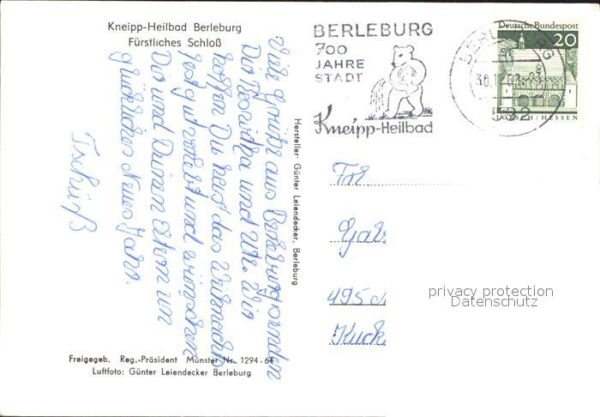 Bad Berleburg Fürstliches Schloss Kneipp Heilbad Flie – Bild 2