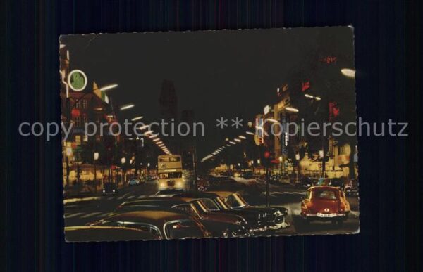 Berlin Kurfürstendamm bei Nacht