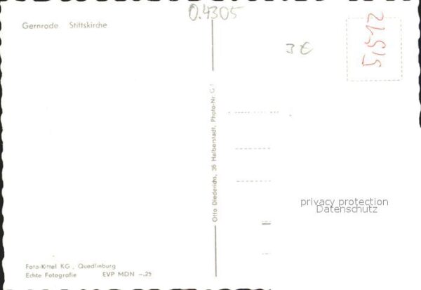 Gernrode Harz Inneres der Stiftskirche – Bild 2