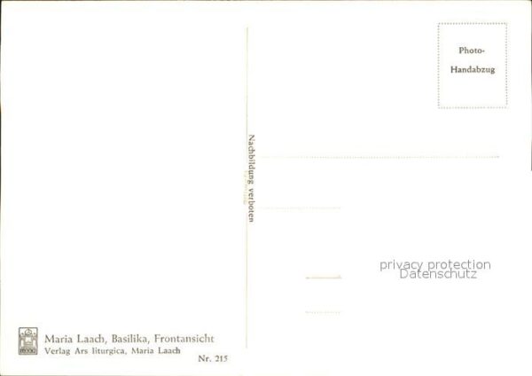 Maria Laach Glees Basilika Handabzug – Bild 2