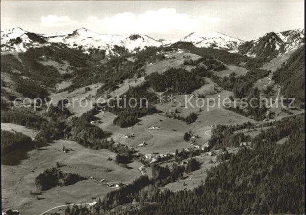 Saege Gunzesried Allgäuer Alpen Fliegeraufnahme