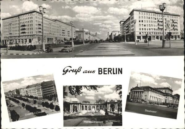 Berlin Unter den Linden Märchenbrunnen Staatso