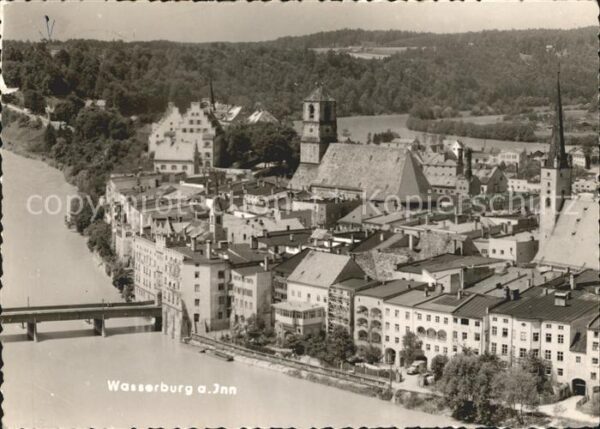 Wasserburg Inn Blick über Altstadt Kirche Brücke
