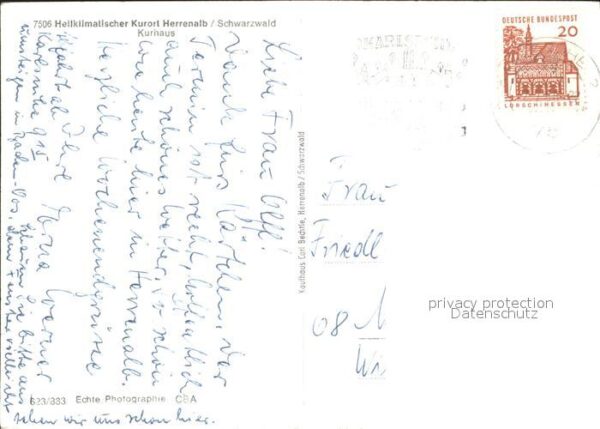 Bad Herrenalb Kurhaus Heilklimatischer Kurort – Bild 2