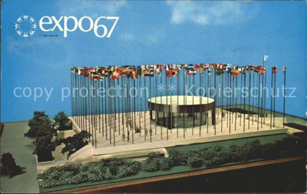 Expositions Expo67 Montreal Canada Pavillon Consacr
