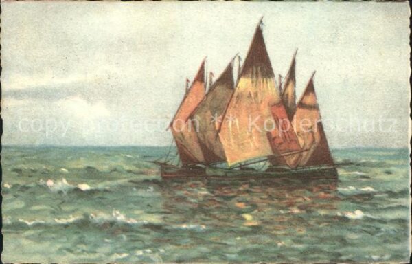 Segelboote Künstlerkarte