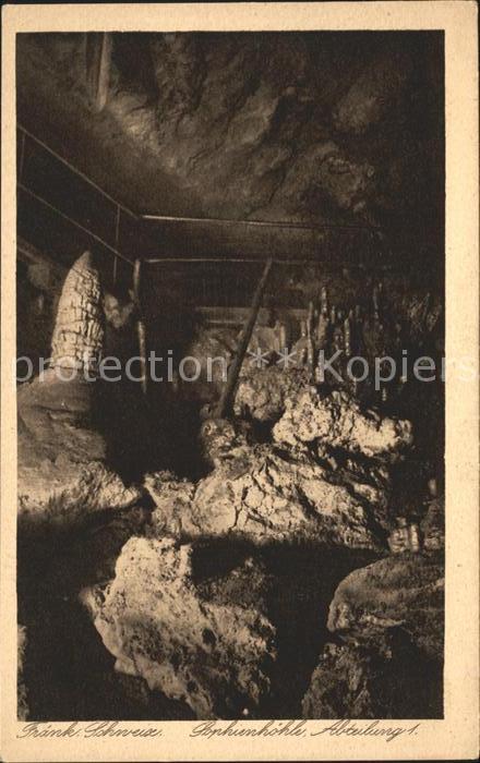 Hoehlen Caves Grottes Fränkische Schweiz Sophienhöhle Abteilu